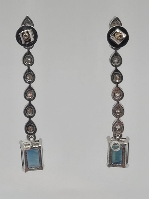 Blue Sapphire Earrings set