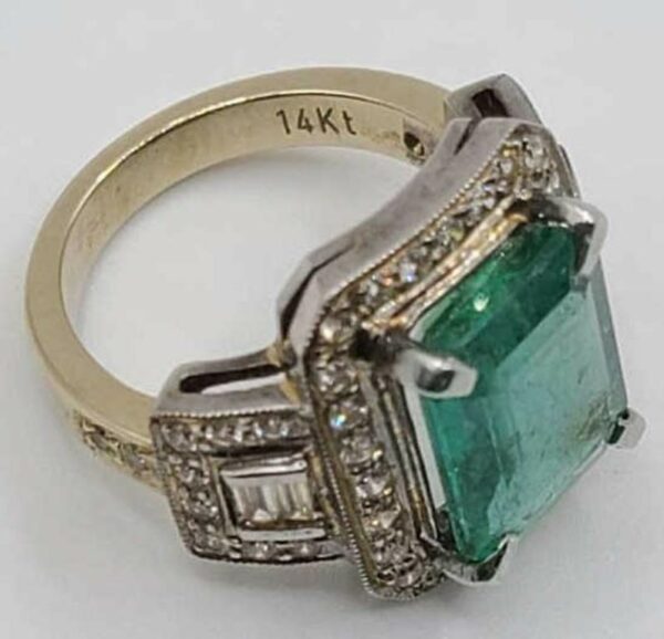 emerald gold ring for sale